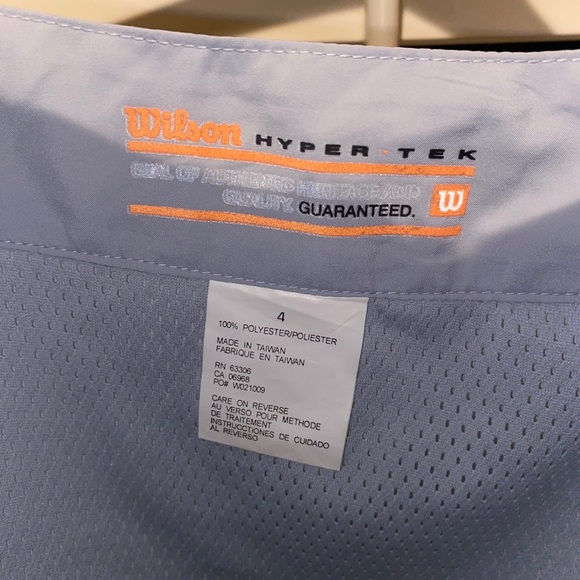 NWT Wilson Hyper-tek gray and white tennis skirt size 4 - Picture 2 of 5